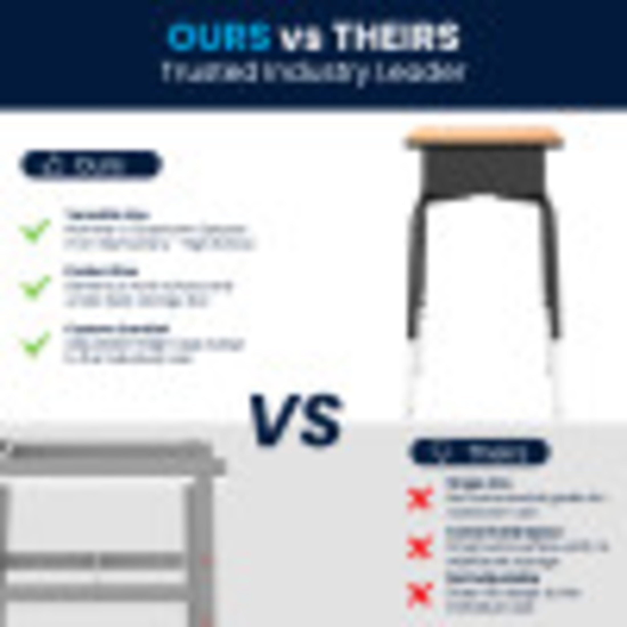 Emma + Oliver Natural Student Desk with Open Front Metal Book Box - School Desk