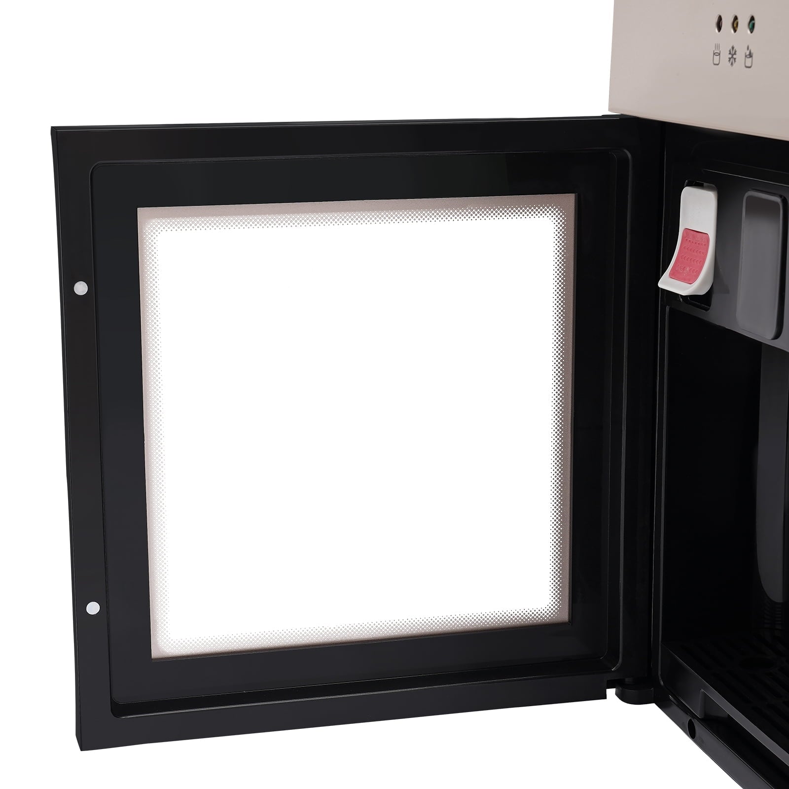 Peakora Countertop Hot and Cold Water Cooler Champagne Gold Desktop Electric Water Dispenser with 500w Heating Power 75w Cooling Power Top Loading Water Dispenser for Both Home and Commercial Places