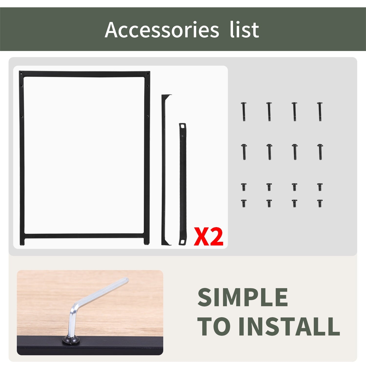 BestOffice 47.2 inches Computer Desk,Modern Simple Style PC Desk with Metal Frame，Nature