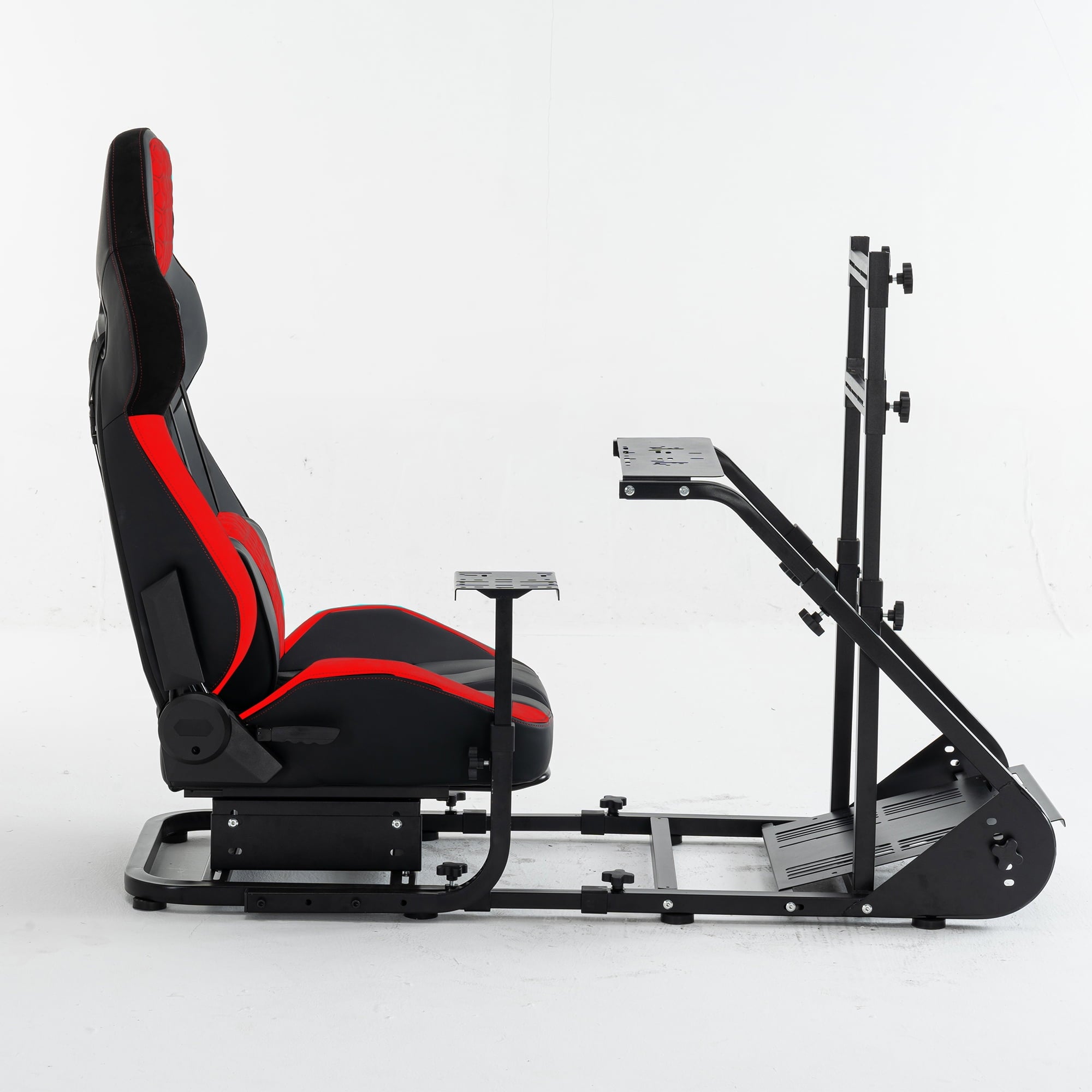 Racing Simulator Cockpit with Adjustable Race Seat, Racing Driving Simulators Fits for Fanatec, PXN, Thrustmaster, and Logitech , Not Included Handbrake, Pedals and Monitor