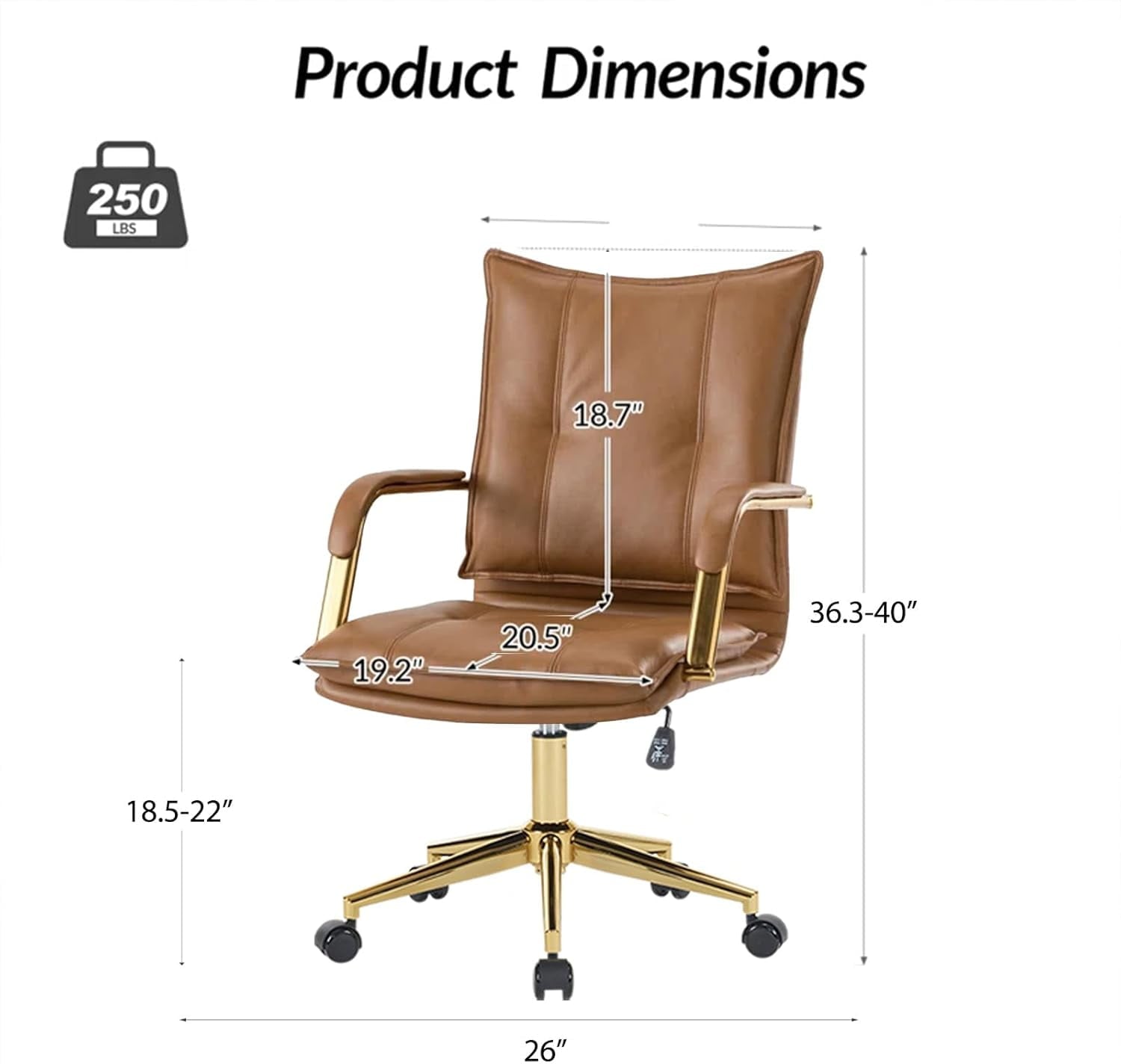 Ergonomic Mesh Office Chair with Armrests, Big and Tall Desk Chair with Lumbar Support, High Back Swivel Computer Chair for Home Office (Black Mesh Dual Support)