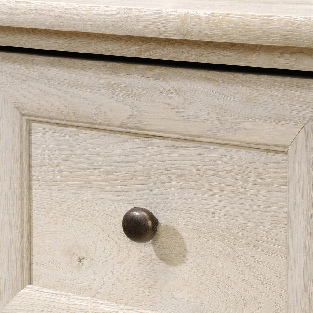 Sauder Edge Water Executive Desk, Chalked Chestnut Finish