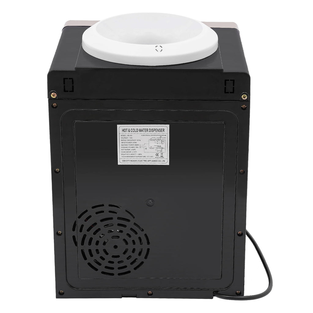 Peakora Countertop Hot and Cold Water Cooler Champagne Gold Desktop Electric Water Dispenser with 500w Heating Power 75w Cooling Power Top Loading Water Dispenser for Both Home and Commercial Places