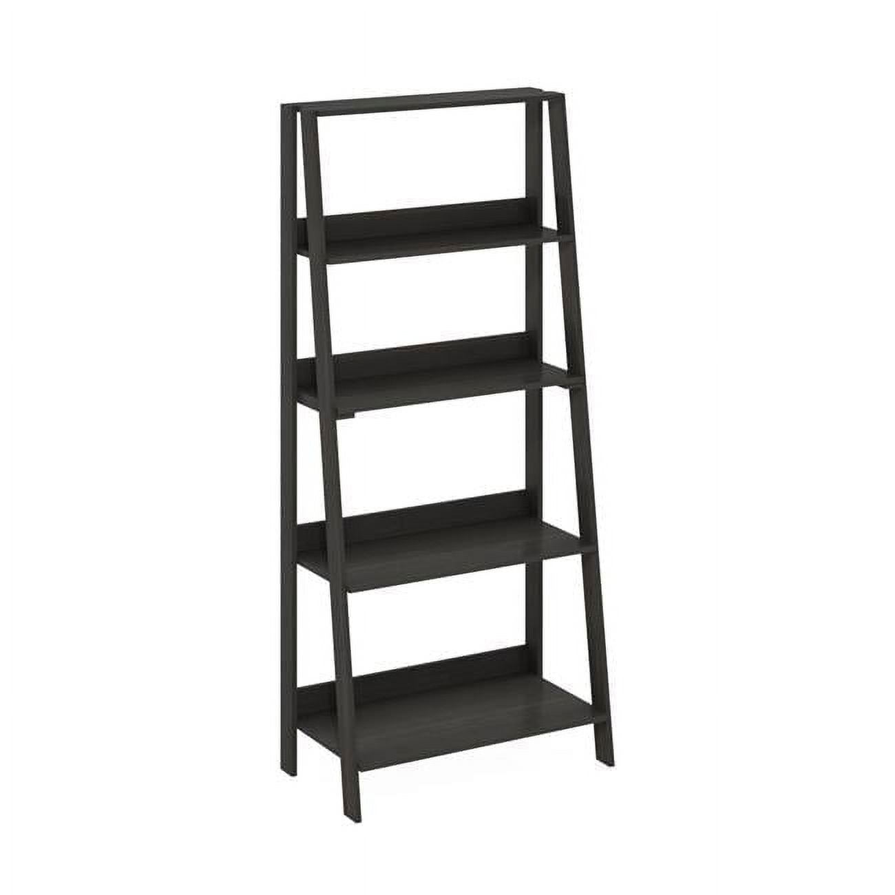 5-Tier Ladder Bookcase Display Shelf, Espresso