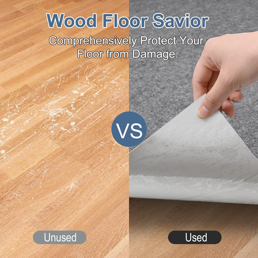 Office Chair Mat for Hardwood Floor Tile 55"x35" Computer Gaming Rolling Under Desk Low-Pile Rug Large Anti-Slip Floor Protector