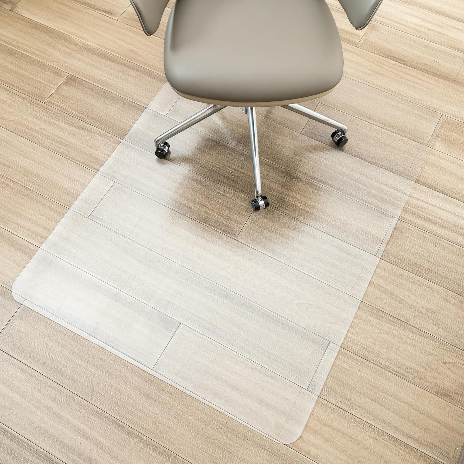 Kailwokk Office Mat,36" x 48" Rectangle Clear Chair Mat for Easy Glide,PVC Floor Mat for Office and Home Hardwood Floor