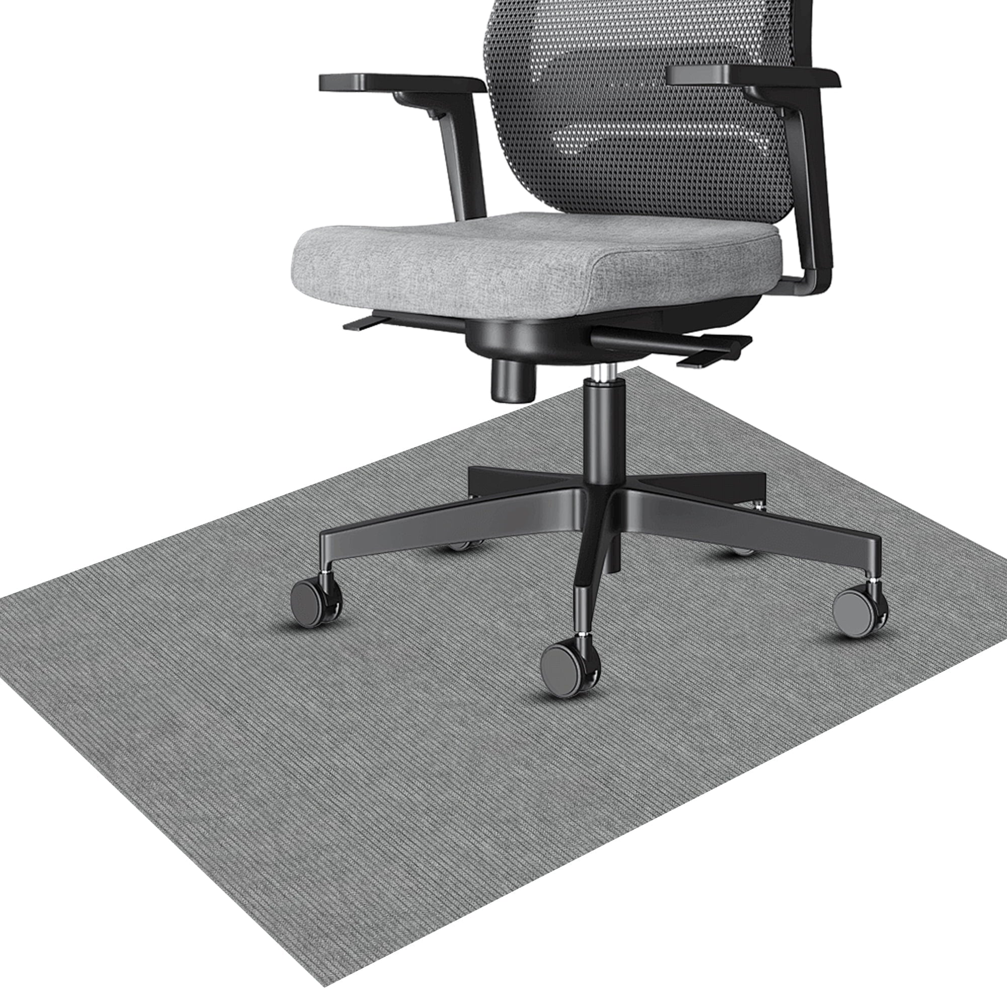 Office Chair Mat for Hardwood Floor Tile 55"x35" Computer Gaming Rolling Under Desk Low-Pile Rug Large Anti-Slip Floor Protector