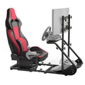 Racing Simulator Cockpit with Adjustable Race Seat, Racing Driving Simulators Fits for Fanatec, PXN, Thrustmaster, and Logitech , Not Included Handbrake, Pedals and Monitor