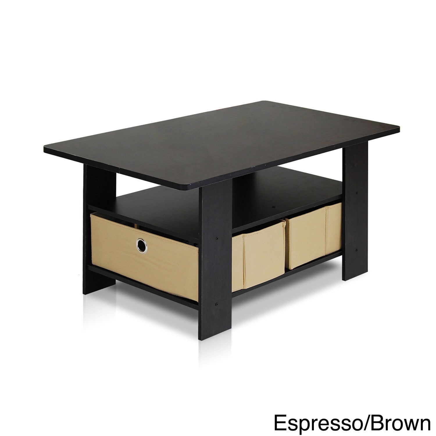 Furinno Andrey Coffee Table with Bin Drawer, Multiple Colors