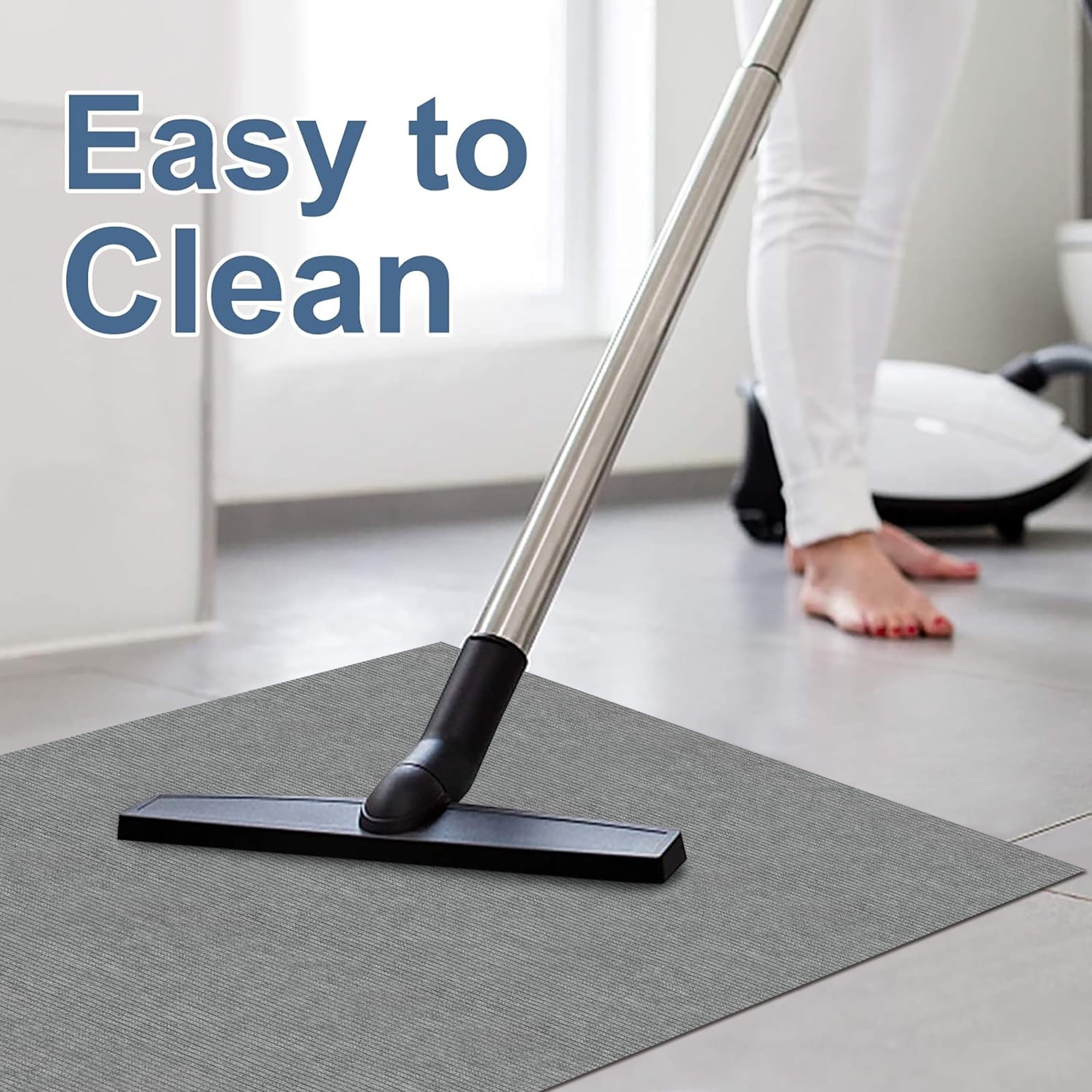 Office Chair Mat for Hardwood Floor Tile 55"x35" Computer Gaming Rolling Under Desk Low-Pile Rug Large Anti-Slip Floor Protector