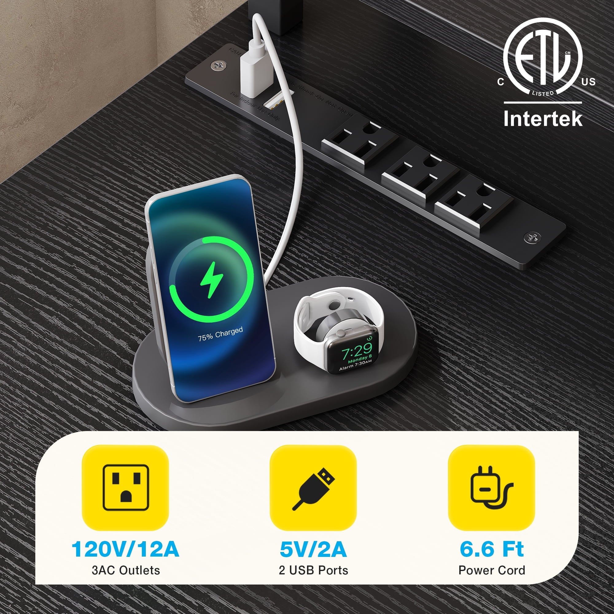 66" Reversible L Shaped Desk with File Drawer & Power Outlet, Modern Computer Desk with Keyboard Tray & LED Strip, Office Table with Storage Shelves, Gaming Desk with Monitor Shelf, Black