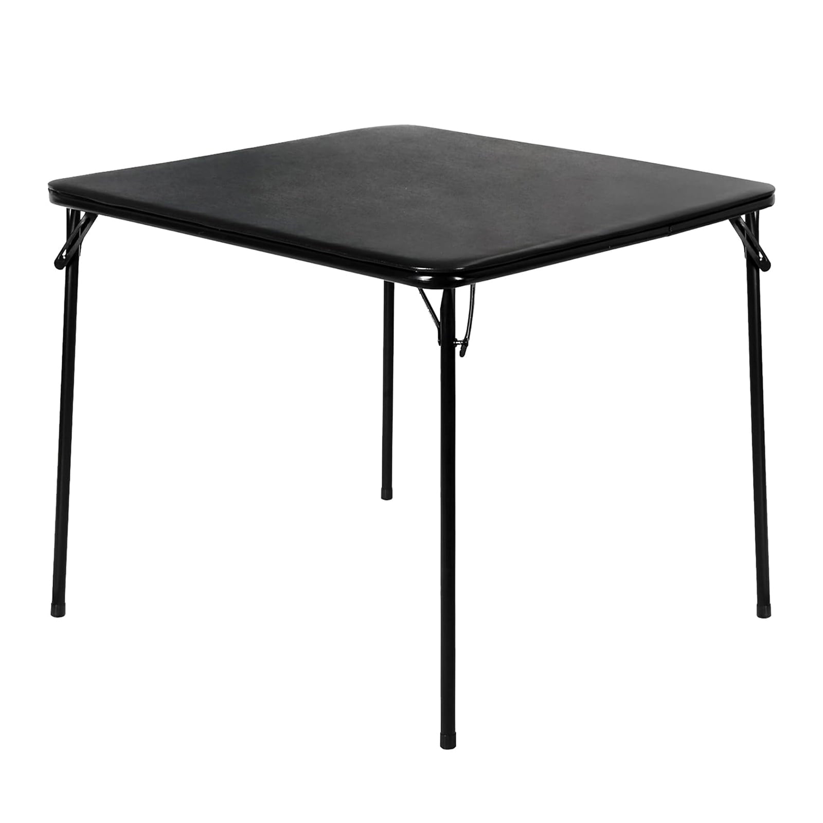 Homy Casa 34" Folding Card Table, Portable Table for Dining, Camping, or Game Night, Black