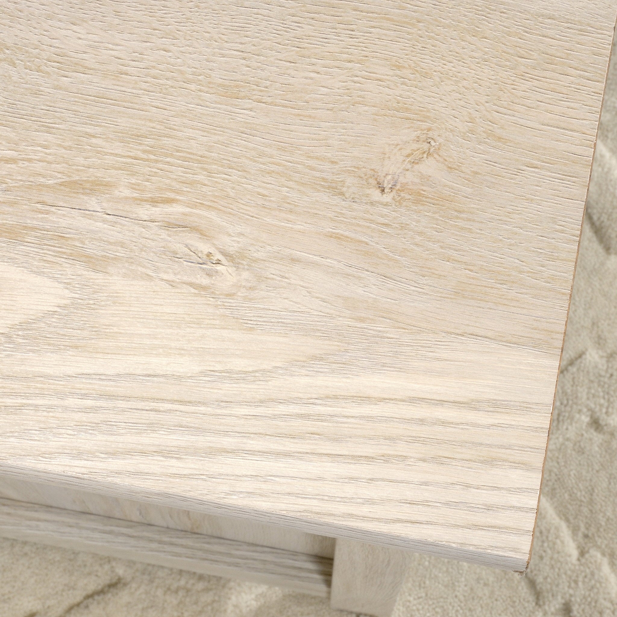 Sauder Edge Water Executive Desk, Chalked Chestnut Finish