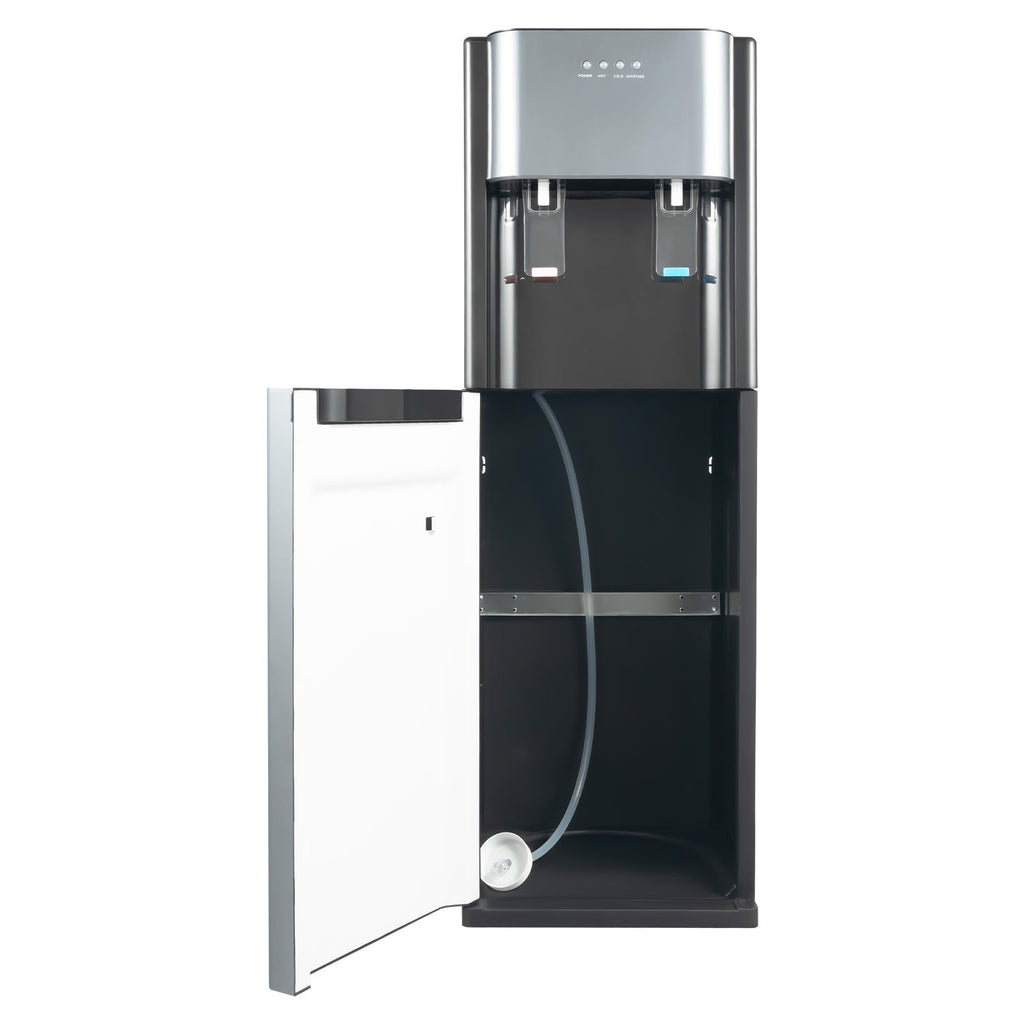 Bottom Loading Water Dispenser with Hot & Cold Water,304 Stainless Steel Inner Liner,5 Gallon Bottle,620W Power  Safe for Home/Office/Commercial (Dark Gray)​